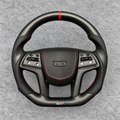 Matte carbon fiber steering wheel fits Cadillac 2015-2020 Escalade / 2013-2019 XTS / 2014-2016 SRX