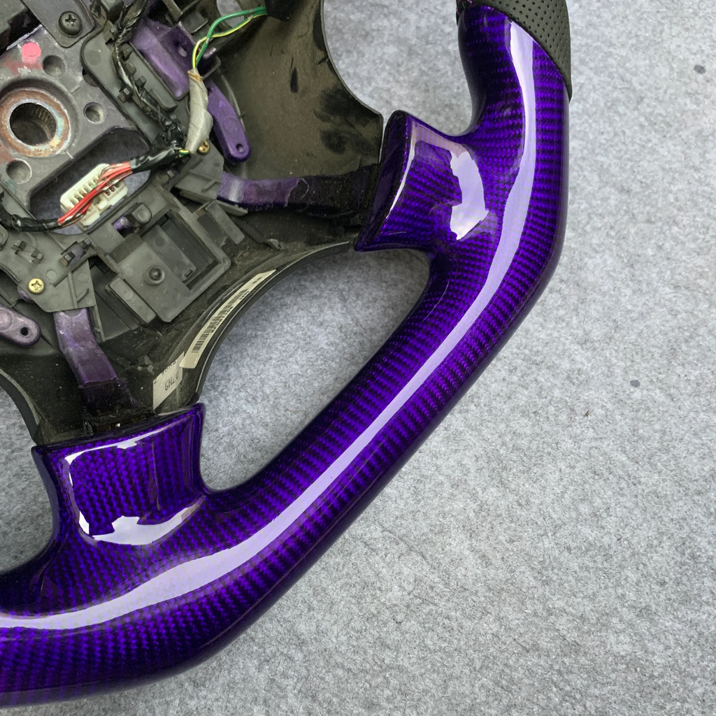 Purple carbon fiber steering wheel fits Acura TL 2004‑2006