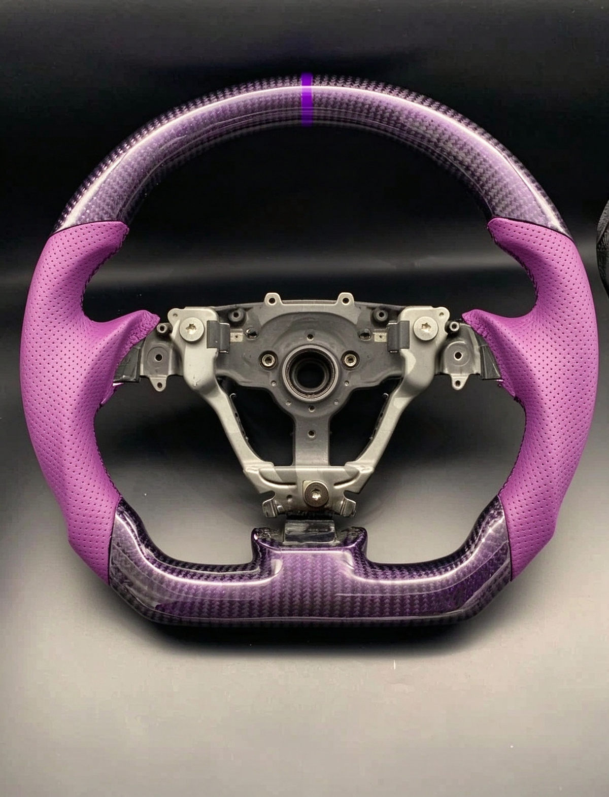 Purple Vein Carbon Fiber Steering Wheel fits 2003-2009 Mazdaspeed3 / Mazda3 | LYC Auto Parts