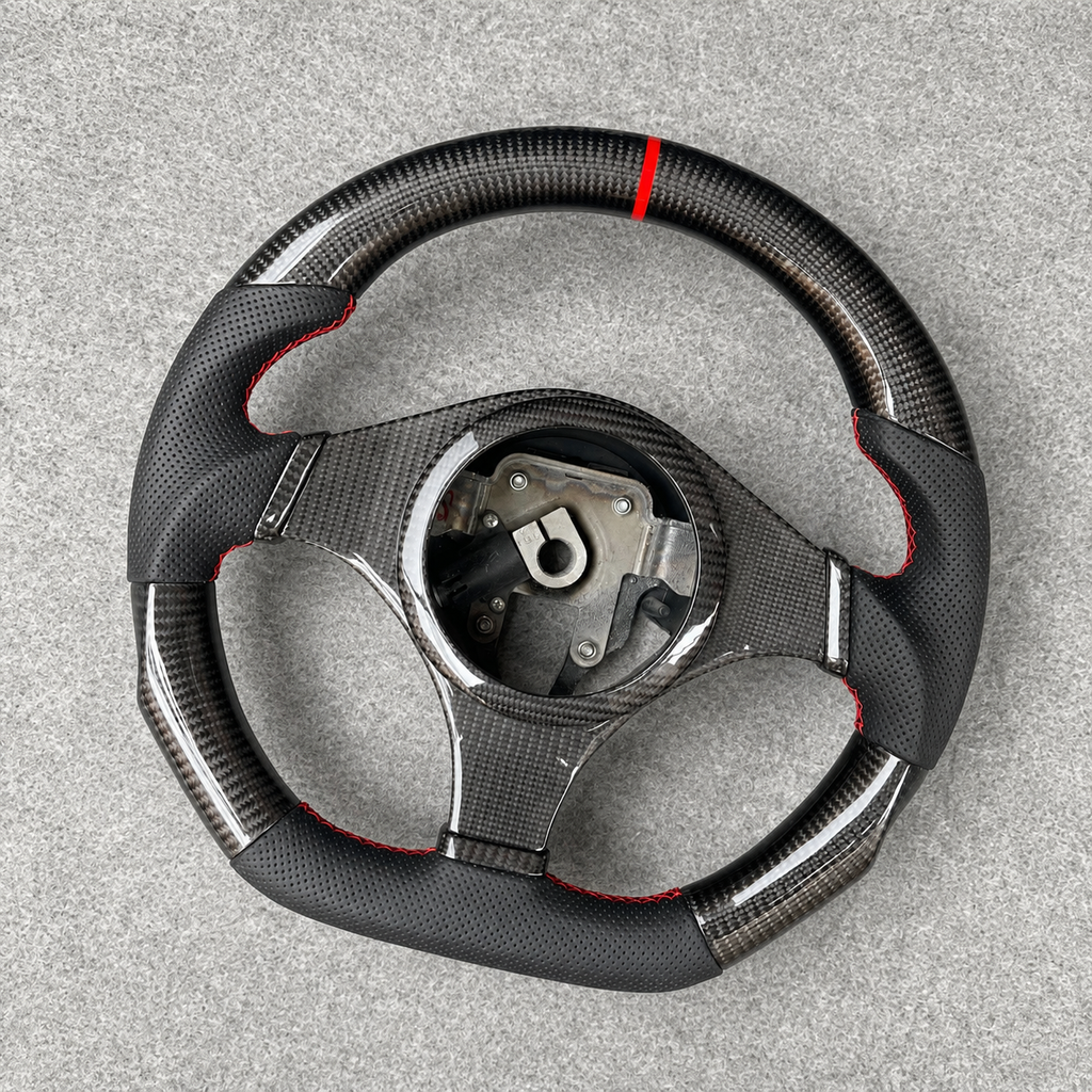 Carbon Fiber Steering Wheel Fits 2001-2007 Mitsubishi EVO 7 8 9