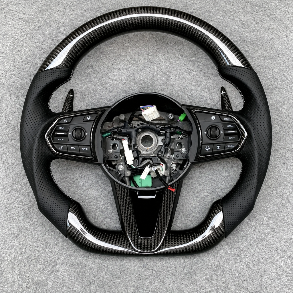 Carbon fiber steering wheel fits Acura RDX 2019+