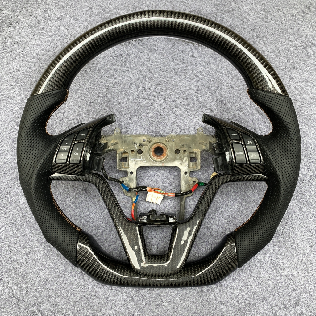 Carbon Fiber Steering Wheel Fits Honda CR‑V 2007‑2011