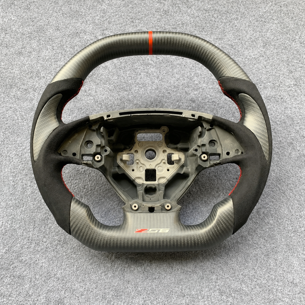 Matte Carbon Fiber Steering Wheel Fits Corvette C7 2014-2019