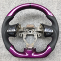 Purple Carbon Fiber Steering Wheel Fits 2007-2013 Mitsubishi Outlander / 2008-2017 Lancer