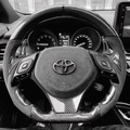 Custom Carbon Fiber Steering Wheel Fits Toyota C-HR 2018-2023
