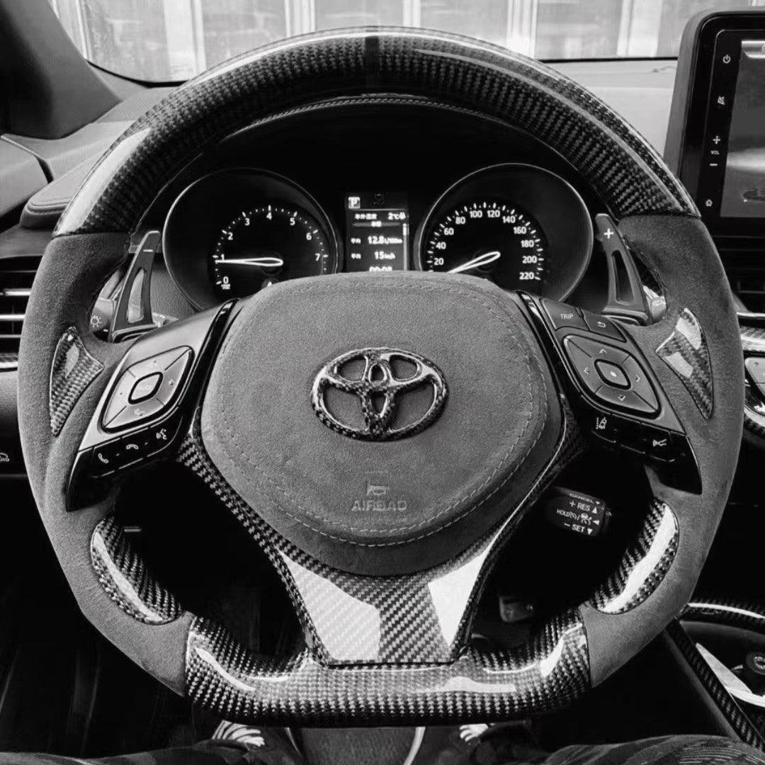 Custom Carbon Fiber Steering Wheel Fits Toyota C-HR 2018-2023