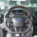 Carbon Fiber Steering Wheel Fits Ford 2015-2018 Focus MK3 RS ST / 2018-2021 EcoSport / 2017-2019 Escape