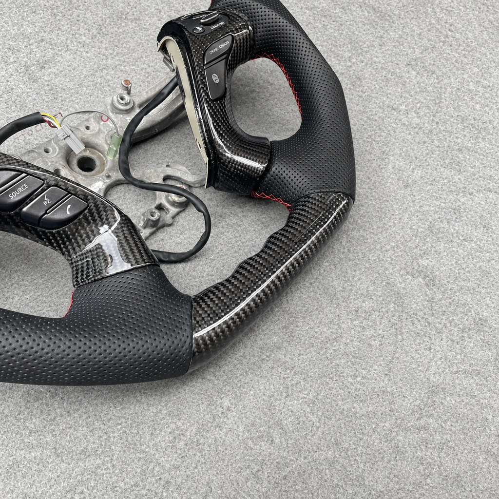Carbon Fiber Steering Wheel fits Infiniti 2011-2019 M25 M35 M37 M56
