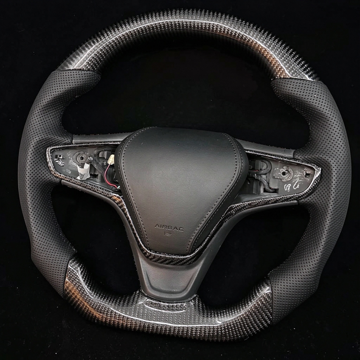 Carbon Fiber Steering Wheel Fits Chevrolet 2016-2023 Malibu / Cruze / 2018-2023 Equinox