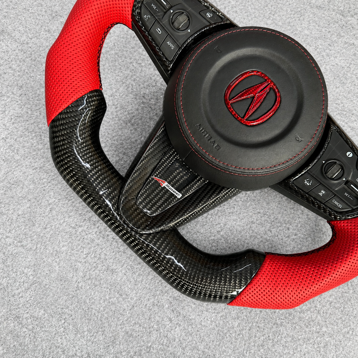 Custom carbon fiber steering wheel fits Acura RDX 2019‑2025
