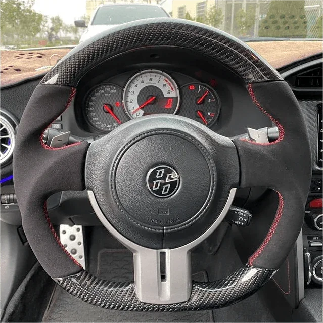 Carbon Fiber Steering Wheel Fits Toyota FT86 GT86 FRS 2012-2013 / Subaru BRZ 2013-2016