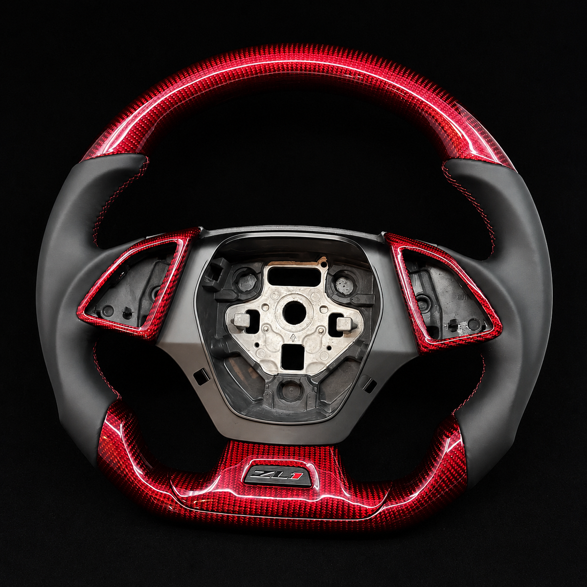 Red Carbon Fiber Steering Wheel Fits Chevrolet 2016-2024 Camaro