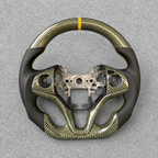Carbon Fiber Steering Wheel Fits Honda Fit Vezel City 2015‑2020