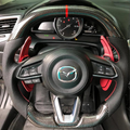 Carbon Fiber Steering Wheel fits Mazda 2 2017-2025 / 2017-2018 Mazda 3 / Mazda 6 2017-2025 / CX-3 2018-2021 / CX-5 2017-2025 / CX-9 2016-2023 | LYC Auto Parts