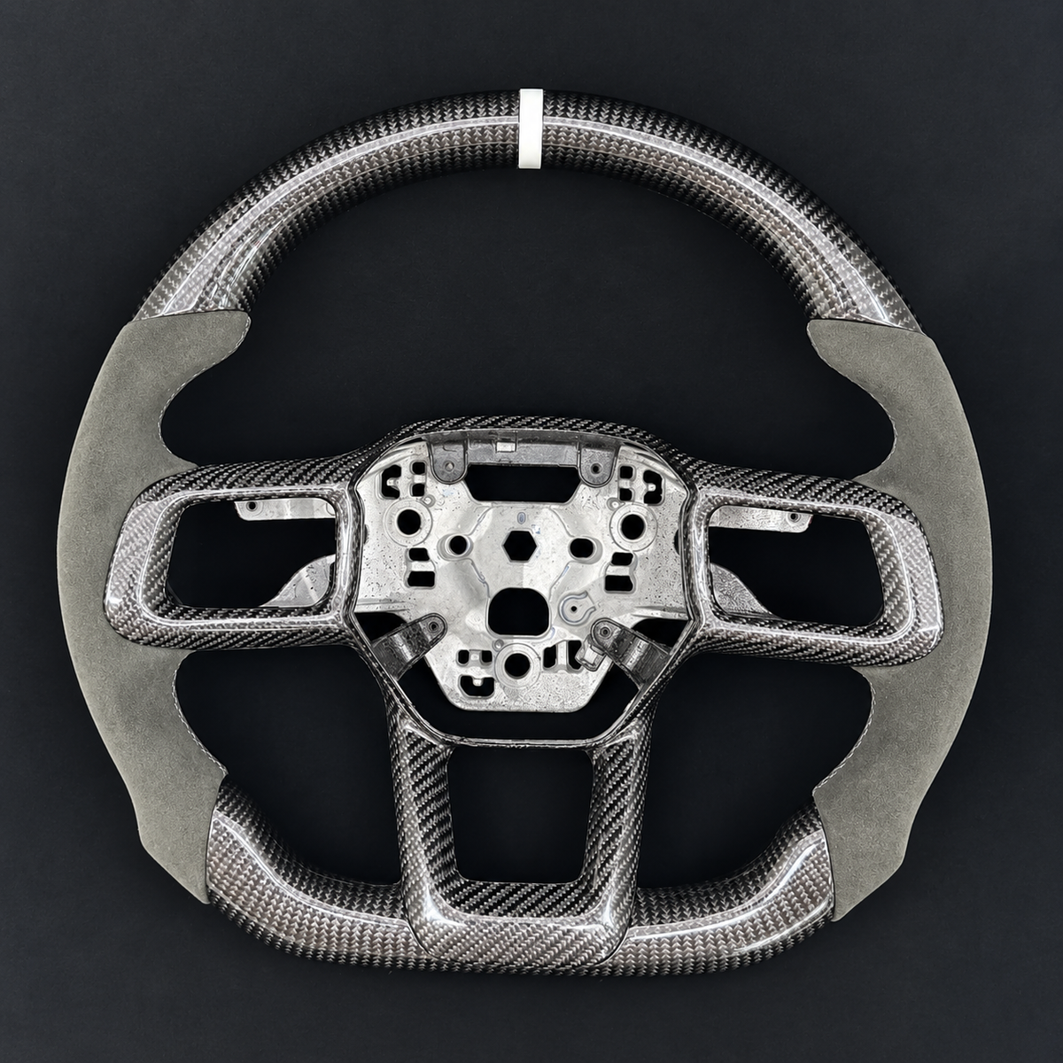 Carbon Fiber Steering Wheel fits Ford 2024-2026 Mustang