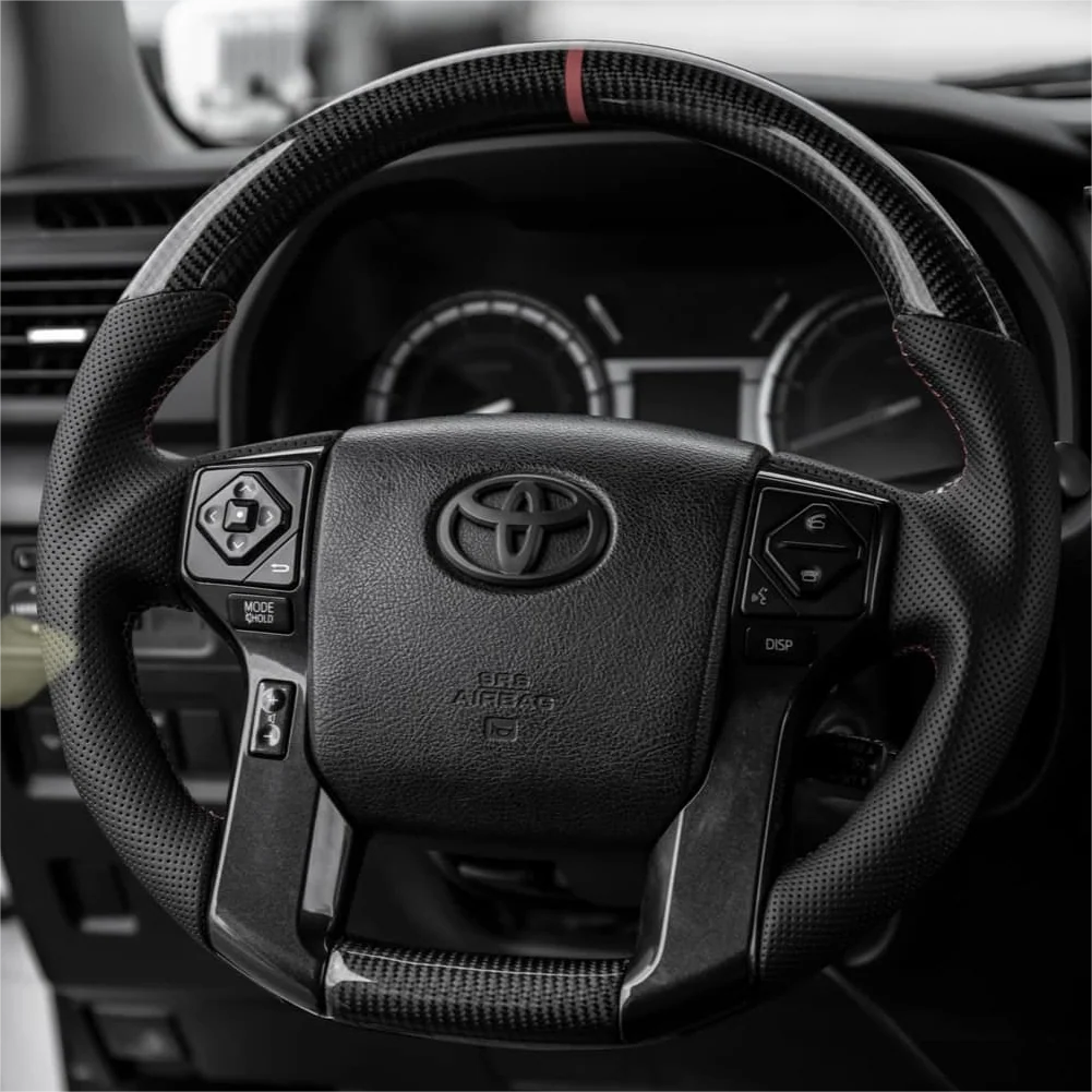 Carbon Fiber Steering Wheel Fits Toyota Prado 2010-2017