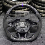 Carbon Fiber Steering Wheel Fits Ford 2015-2018 Focus MK3 RS ST / 2018-2021 EcoSport / 2017-2019 Escape