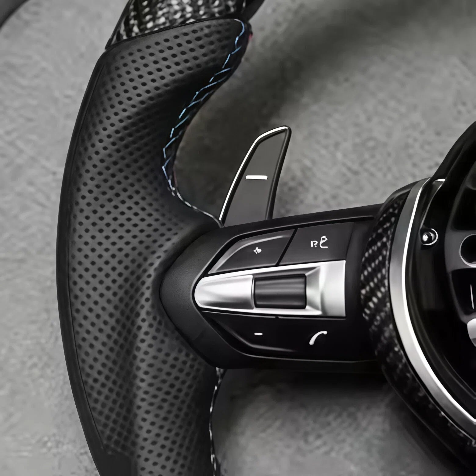 LED Carbon Fiber Steering Wheel Fits BMW 1 Series 3 Series 5 Series 7 Series X5 F15 E70 X6 F16 E71 E60 E90 F20 F10 F30 F32 F36