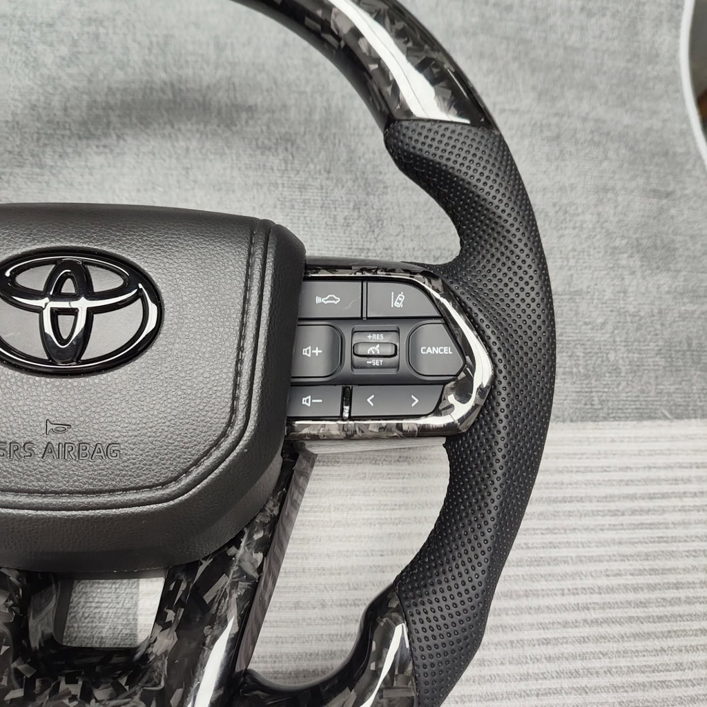 Forged Carbon Fiber Steering Wheel For Toyota LC300