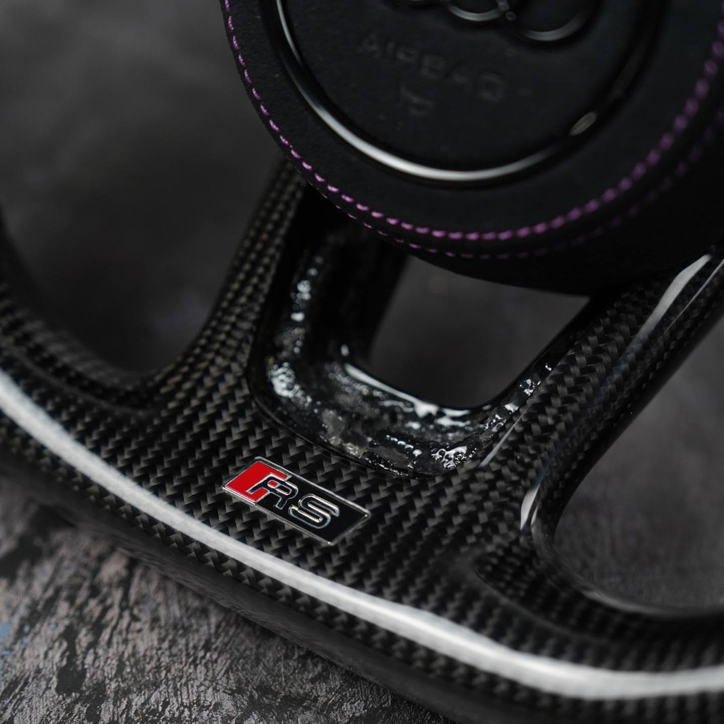 Carbon Fiber Steering Wheel For Audi S3 S4 S5 RS3 RS4 RS5 2017+