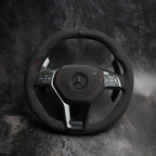 Full Alcantara Carbon Fiber Steering Wheel For 2012 Mercedes-Benz C63 AMG W204