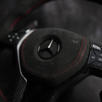 Full Alcantara Carbon Fiber Steering Wheel For 2012 Mercedes-Benz C63 AMG W204
