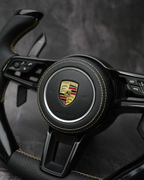 3-Piece Design Carbon Fiber Steering Wheel Fits Porsche 911 2019+, 718 2016+, Cayenne 958.2