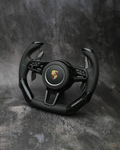 3-Piece Design Carbon Fiber Steering Wheel Fits Porsche 911 2019+, 718 2016+, Cayenne 958.2
