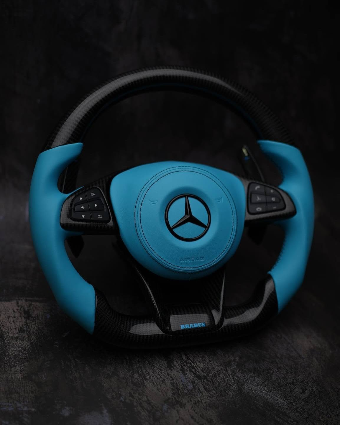 Carbon Fiber Steering Wheel For Mercedes A45 AMG