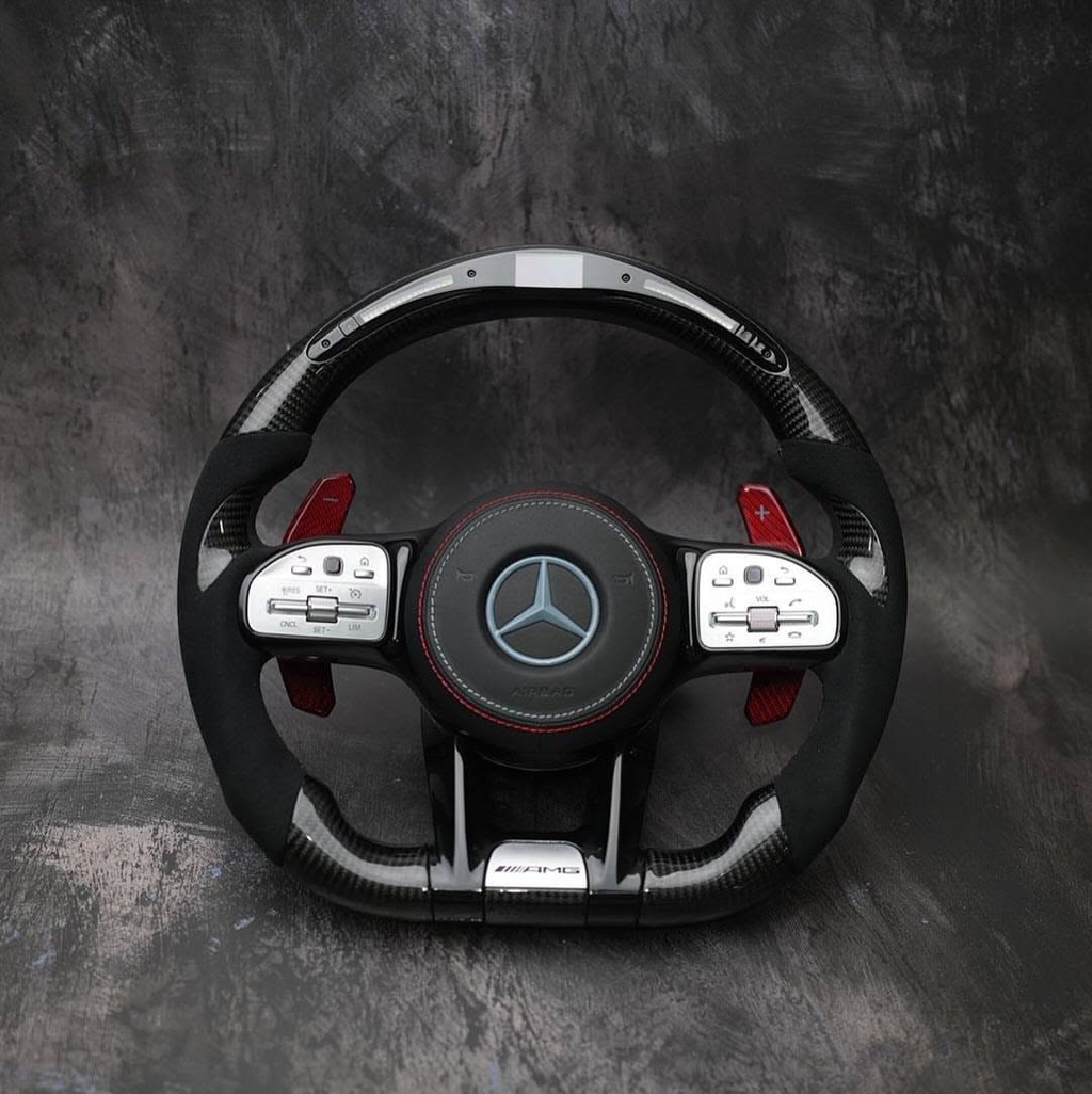 809 AMG Style LED Carbon Fiber Steering Wheel for Mercedes-AMG GT