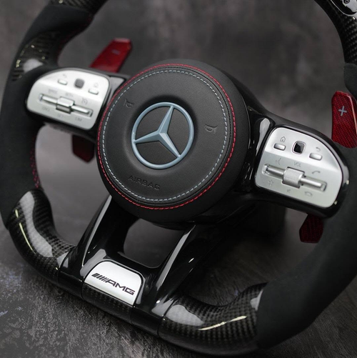 809 AMG Style LED Carbon Fiber Steering Wheel for Mercedes-AMG GT