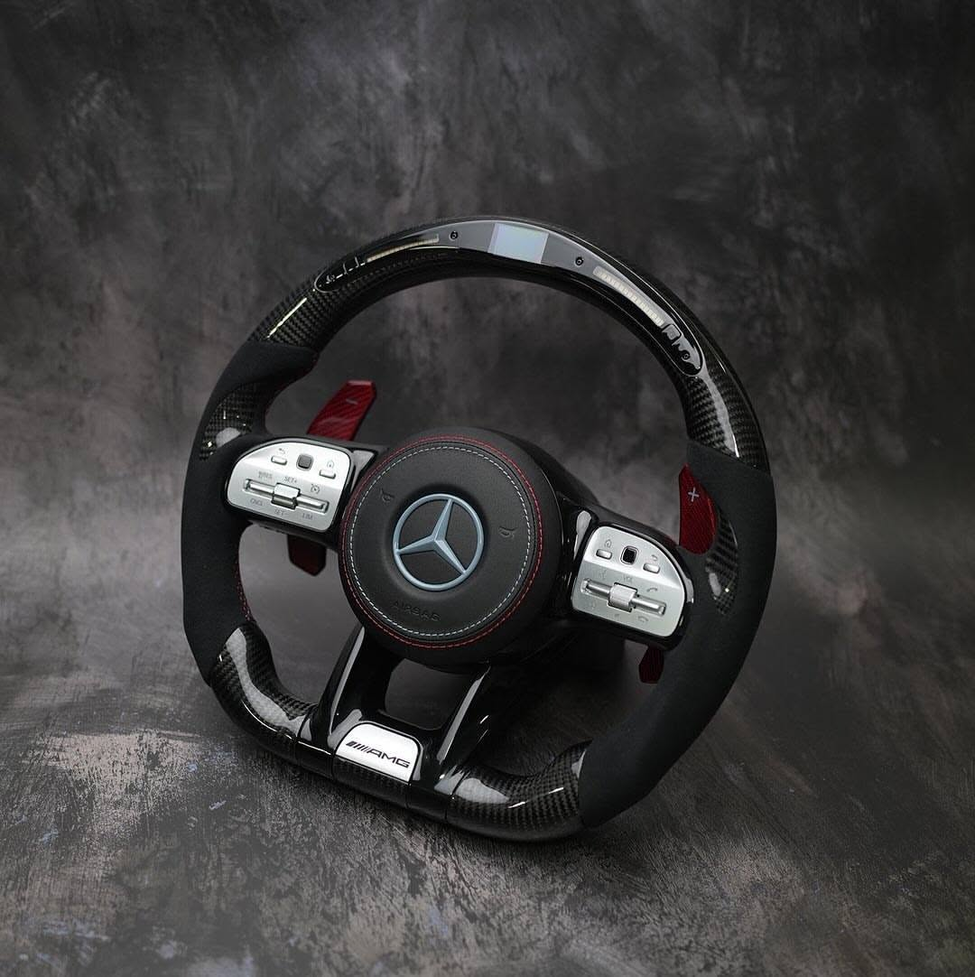 809 AMG Style LED Carbon Fiber Steering Wheel for Mercedes-AMG GT