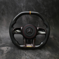 Flat Top Flat Bottom Carbon Fiber Steering Wheel For Mercedes AMG GT 63 2019+