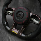 Flat Top Flat Bottom Carbon Fiber Steering Wheel For Mercedes AMG GT 63 2019+