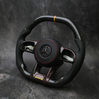Flat Top Flat Bottom Carbon Fiber Steering Wheel For Mercedes AMG GT 63 2019+