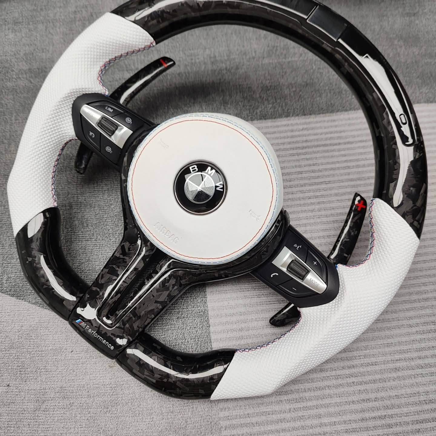 LED Forged Carbon Fiber Steering Wheel For BMW M5