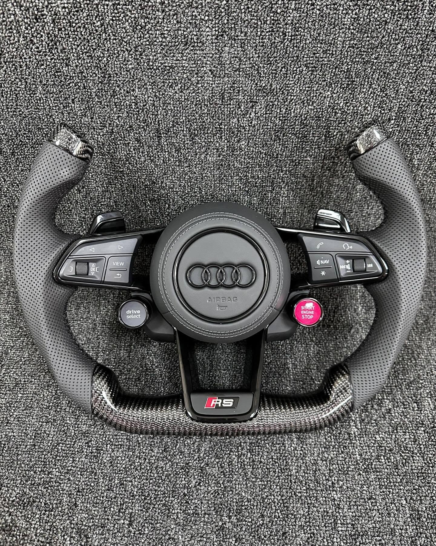 F1 Style Forged Carbon Fiber Steering Wheel For Audi R8