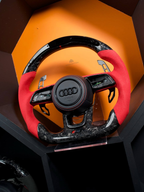LED Forged Carbon Fiber Steering Wheel For Audi A / S / RS Series (2016+)