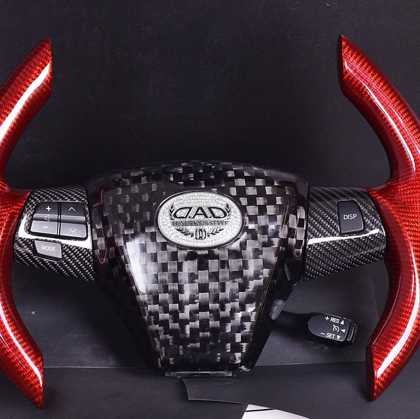 F1 Style Carbon Fiber Steering Wheel For 2009-2014 Toyota Highlander 2nd Gen Toyota Wish (AE20)