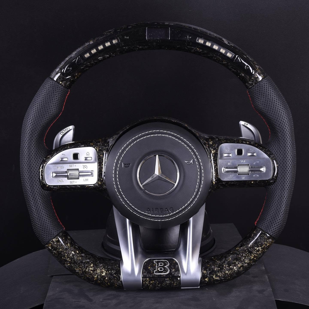 809 AMG Style Custom Logo Forged LED Steering Wheel For Mercedes-Benz A-Class W177