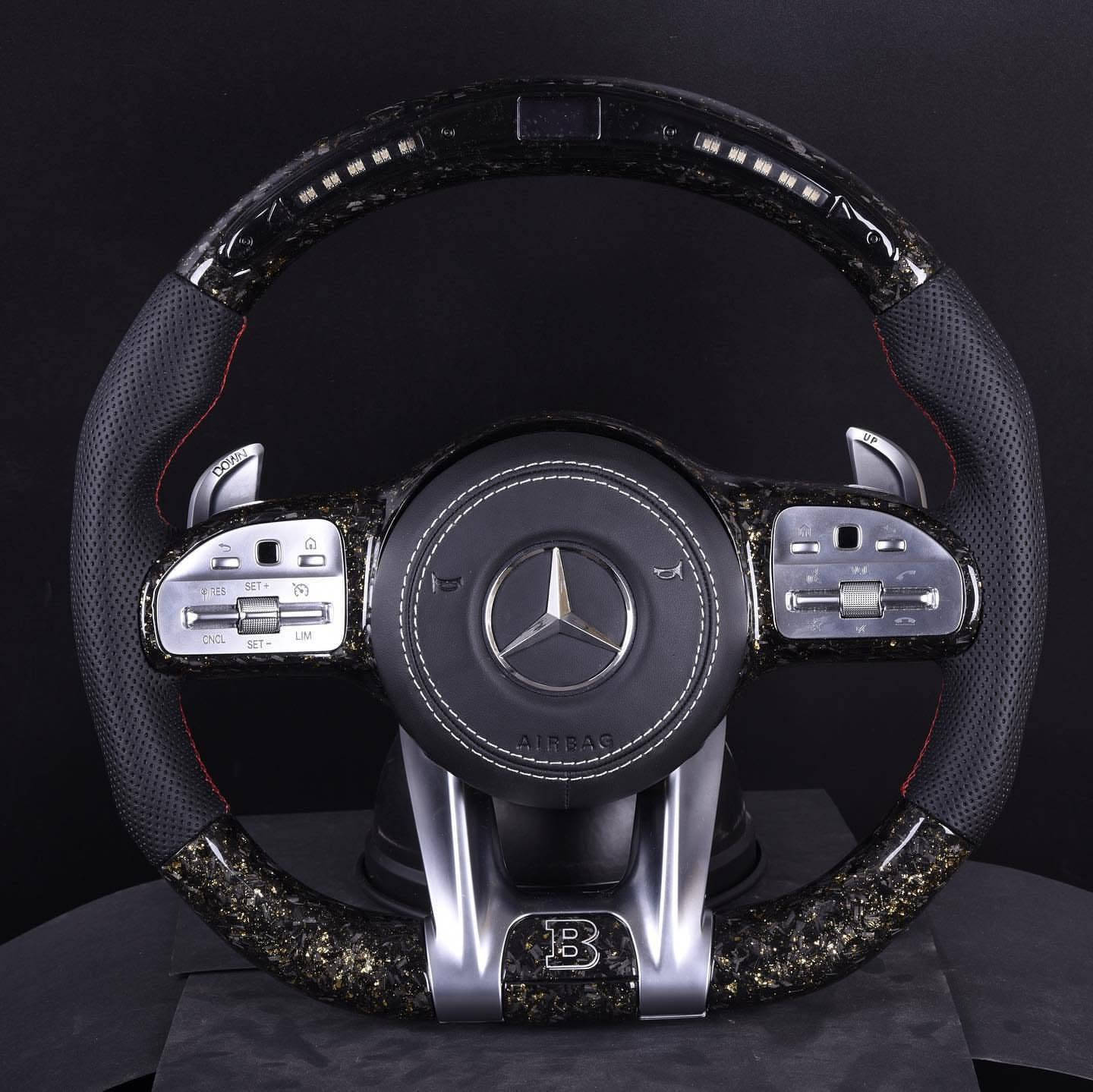 809 AMG Style Custom Logo Forged LED Steering Wheel For Mercedes-Benz A-Class W177