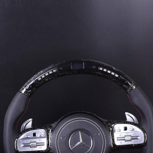 809 AMG Style Custom Logo Forged LED Steering Wheel For Mercedes-Benz A-Class W177