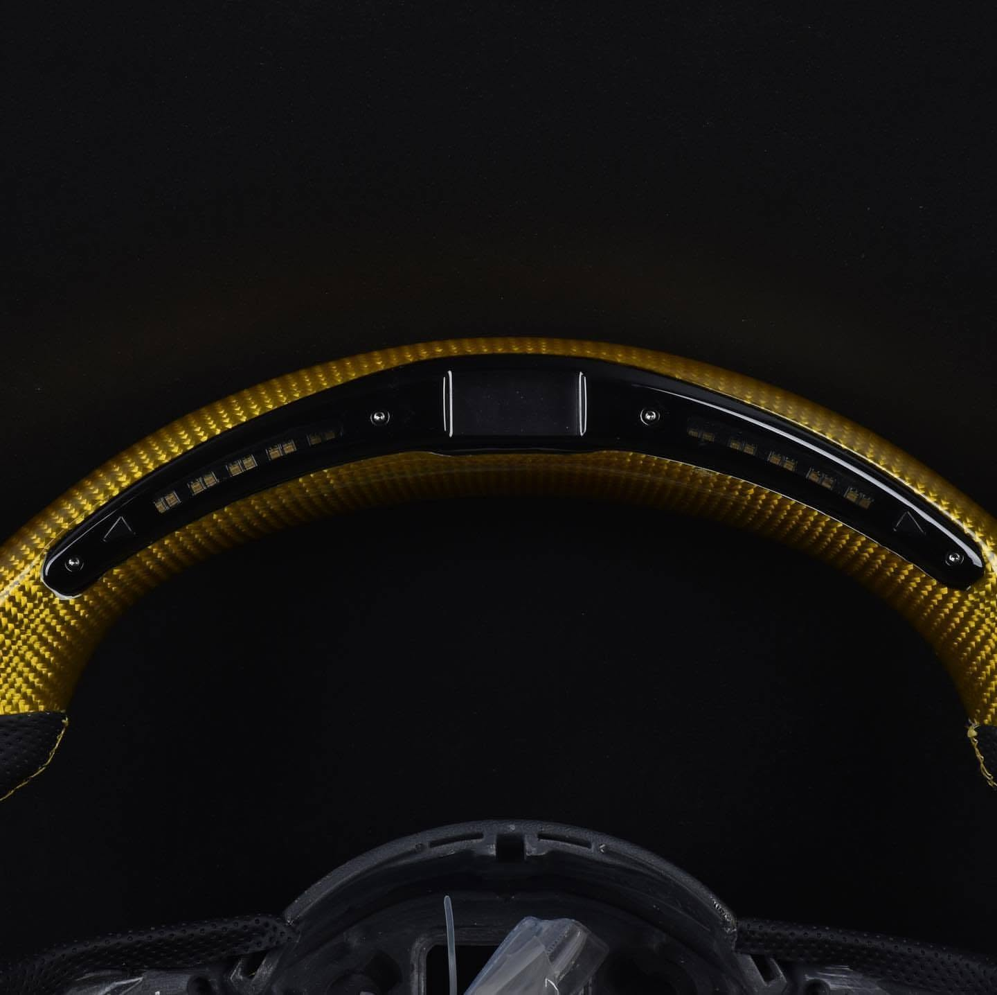 LED Gold Carbon Fiber Steering Wheel For 2013-2018 Audi Q3 Q5