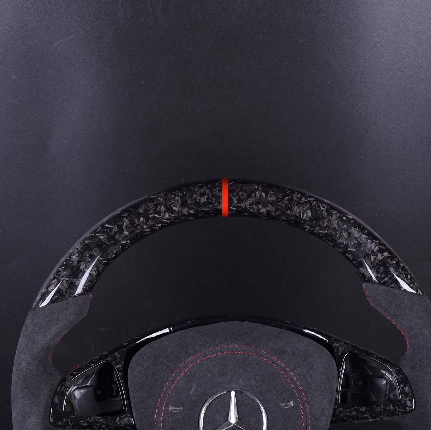 Forged Carbon Fiber Steering Wheel For Mercedes-Benz C-Class, GLC, GLS AMG
