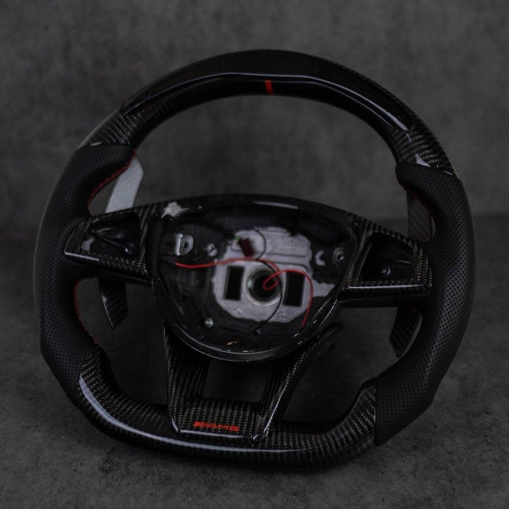 LED Carbon Fiber Steering Wheel for Mercedes-Benz S-Class (W222, 2013–2020)