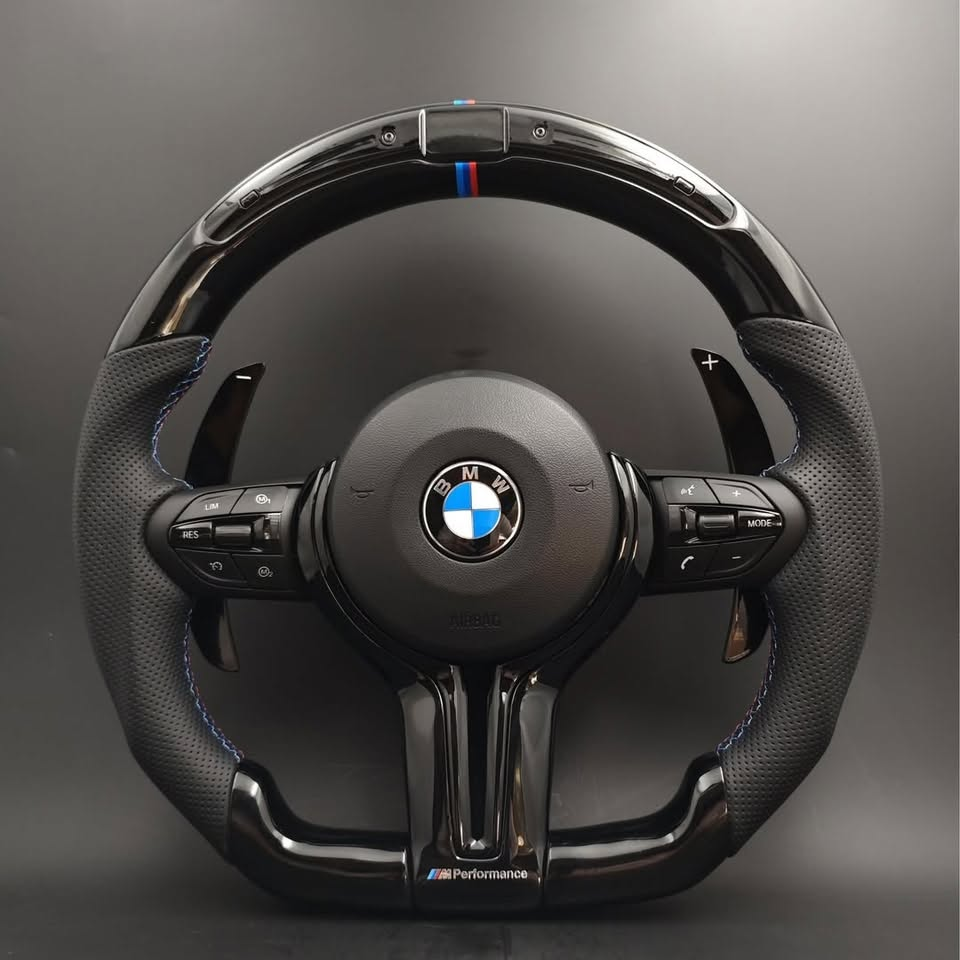 LED Carbon Fiber Steering Wheel for BMW F10, F20, F30, F80, F82, F87, F90 (M2, M3, M4, M5), F & E Chassis Series