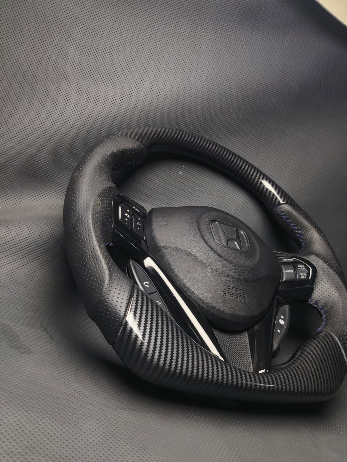 Carbon Fiber Steering Wheel Fits Honda CR-Z