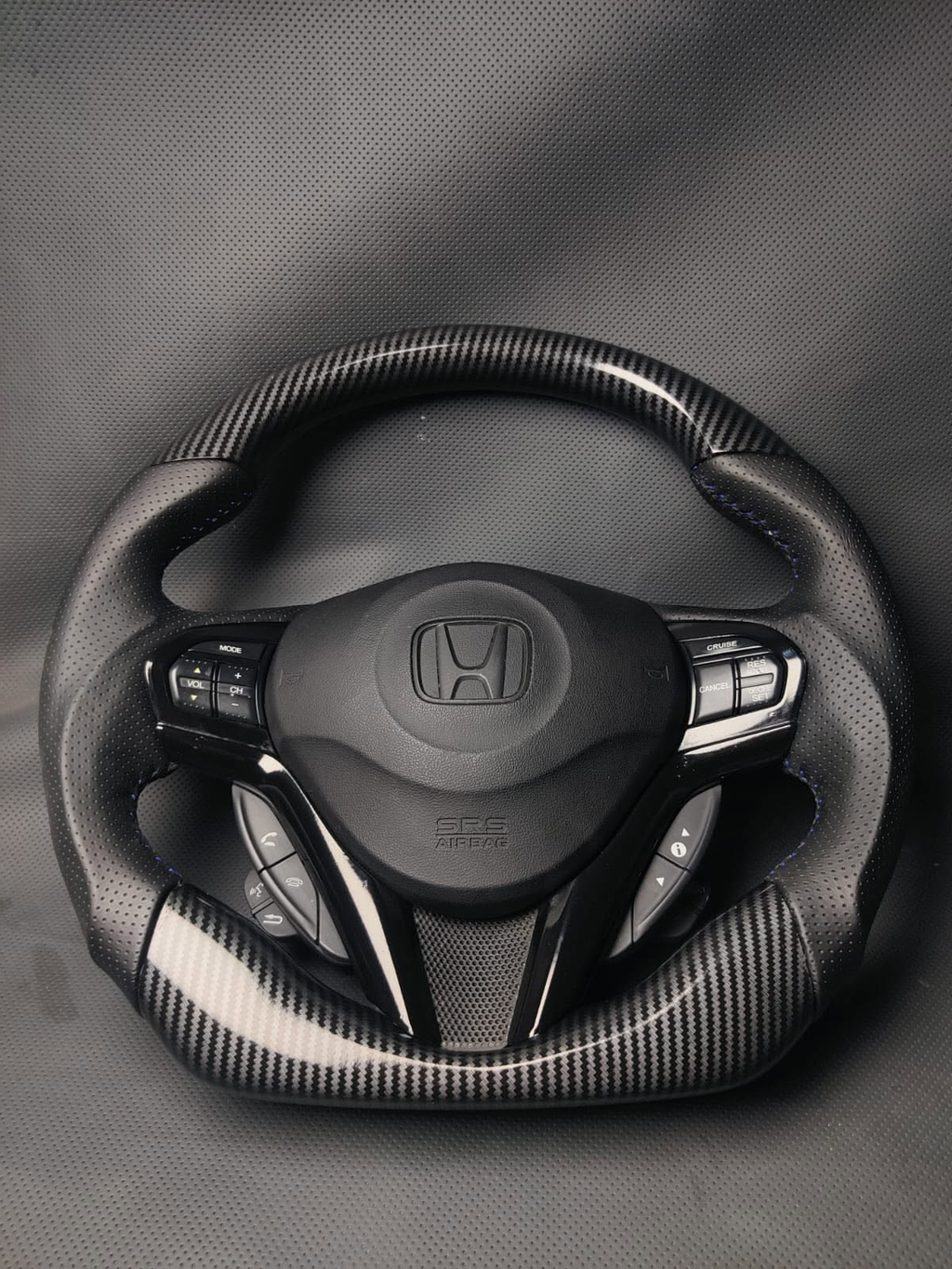 Carbon Fiber Steering Wheel Fits Honda CR-Z