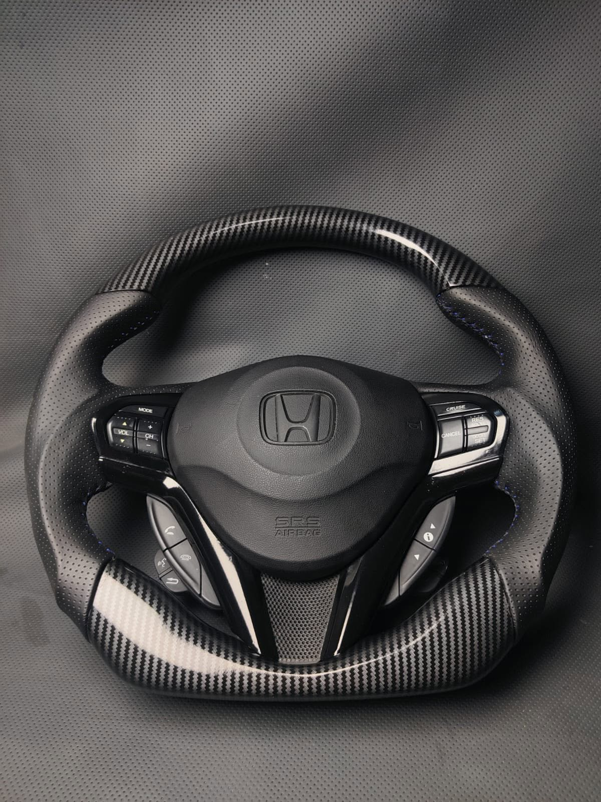 Carbon Fiber Steering Wheel Fits Honda CR-Z
