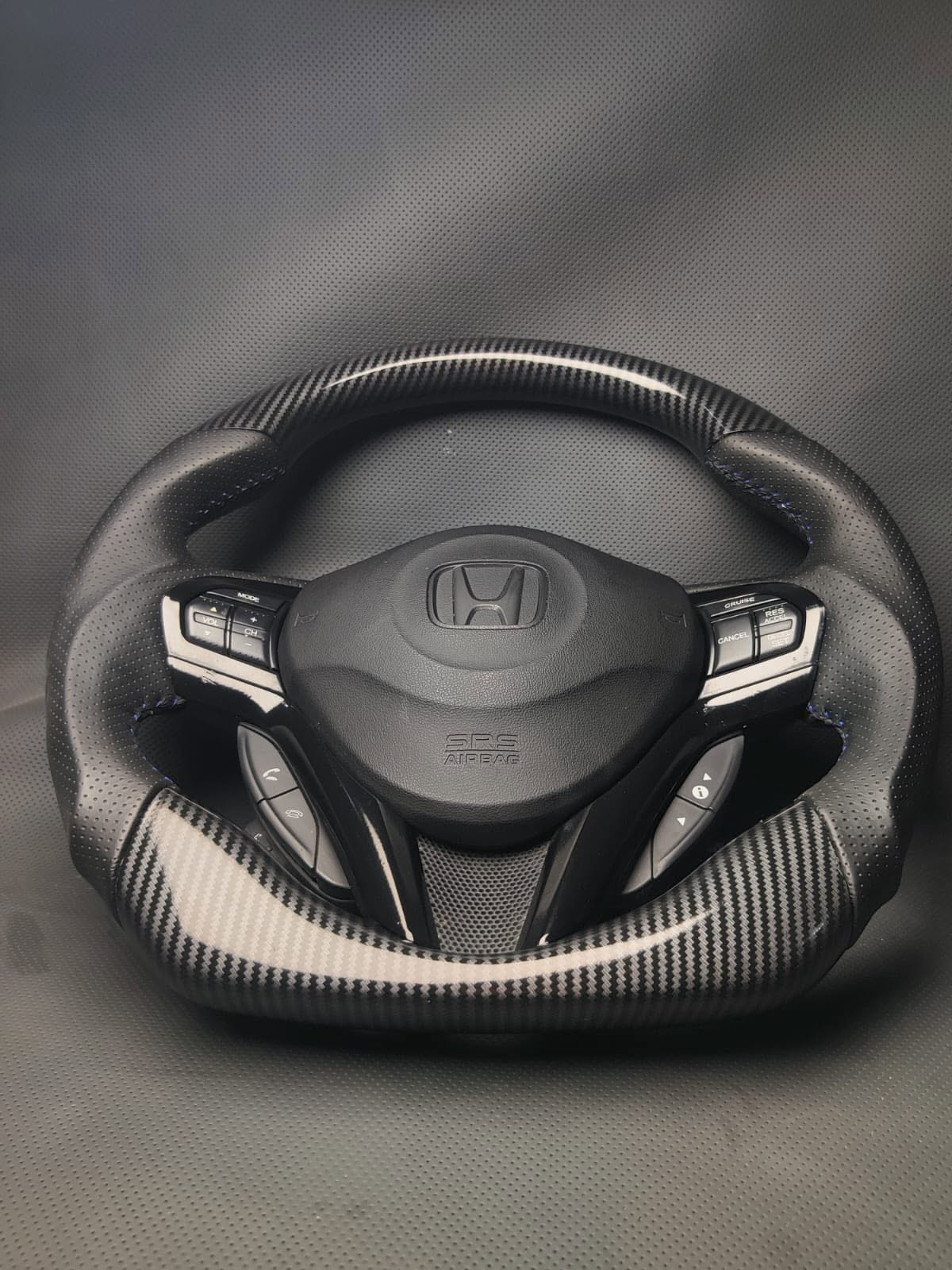 Carbon Fiber Steering Wheel Fits Honda CR-Z
